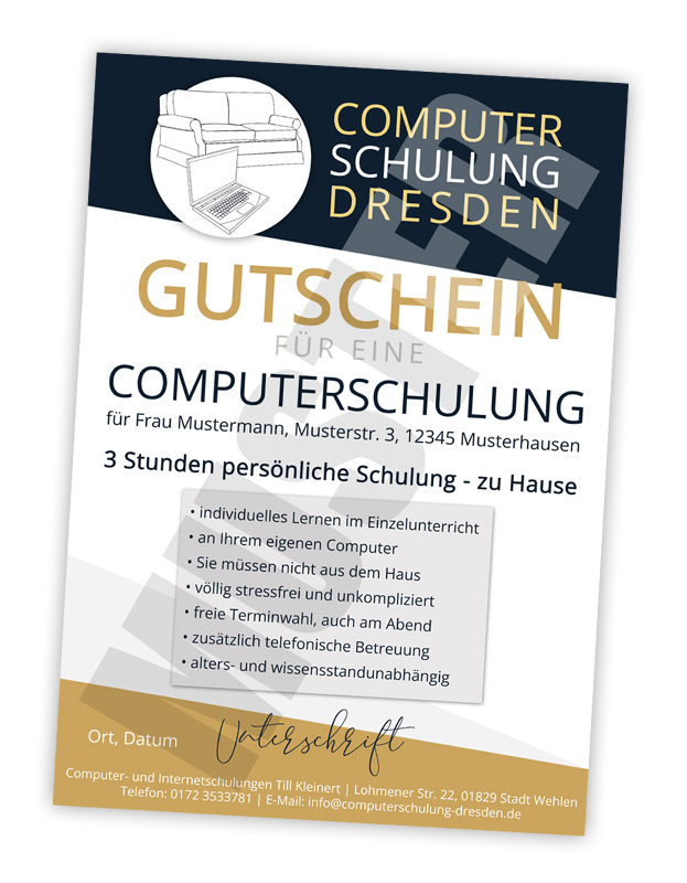 Gutschein-Muster